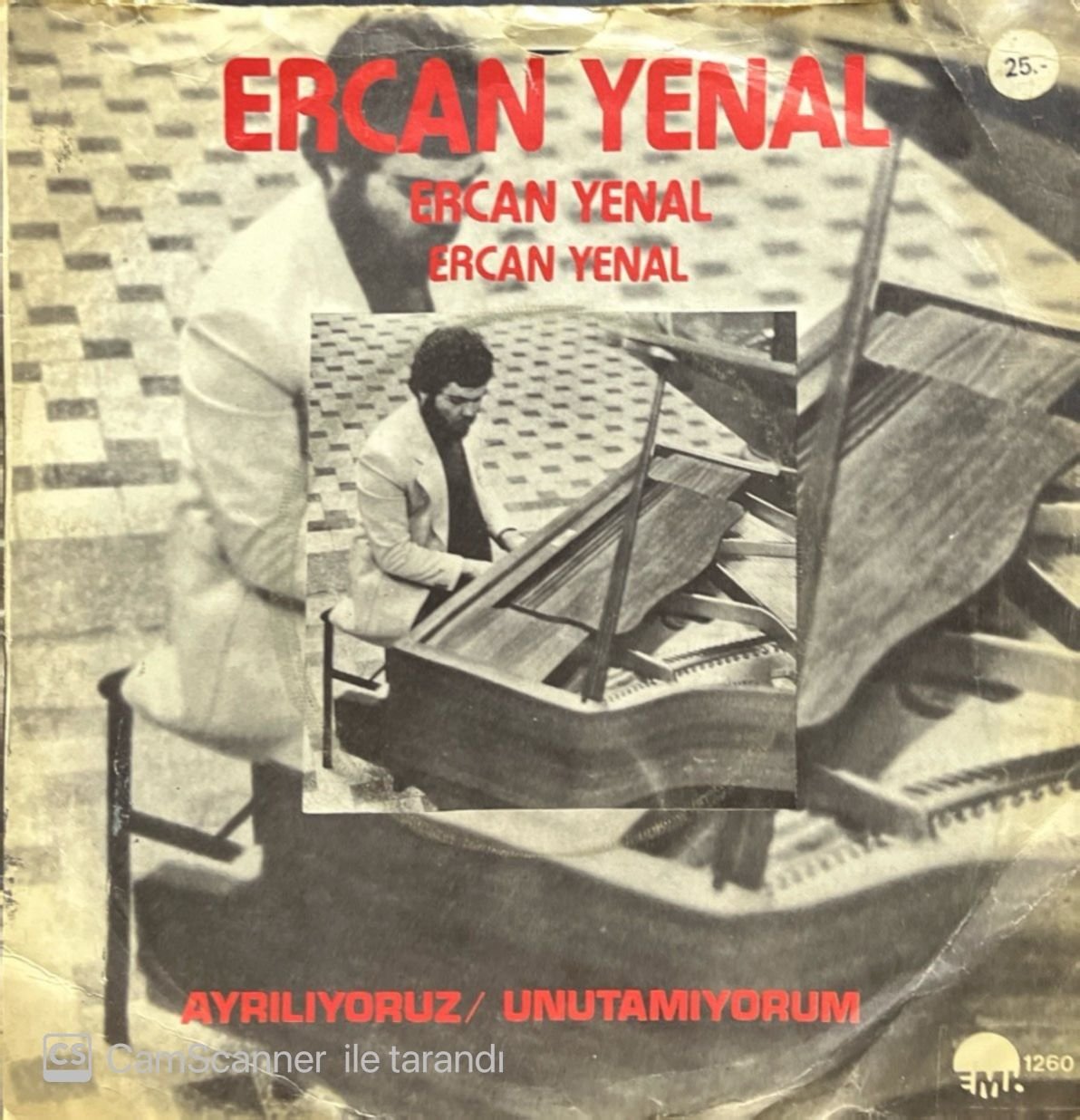 Ercan Yenal Ayrılıyoruz 45lik Plak