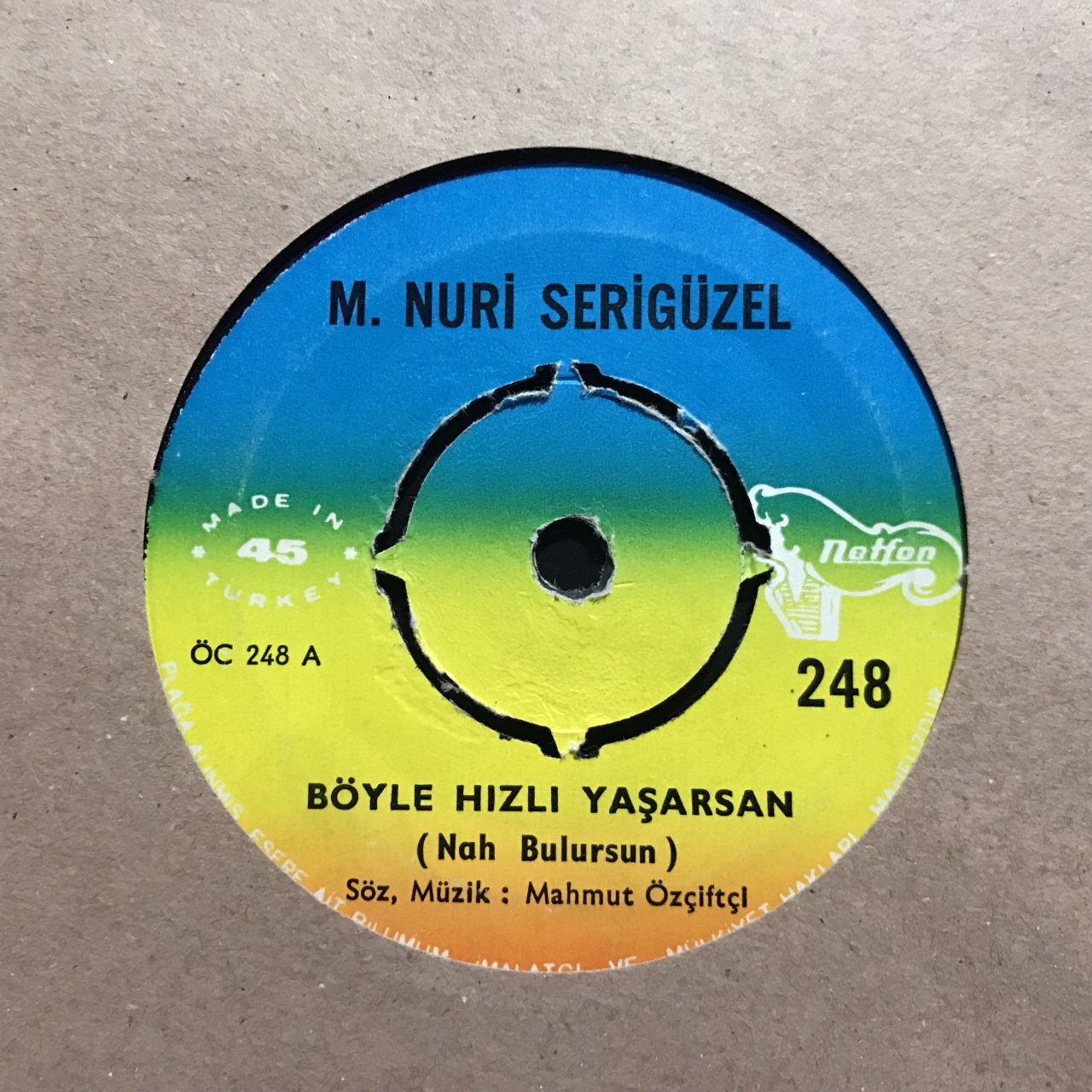 Nuri Serigüzel Böyle Hızlı Yaşarsan 45lik Plak