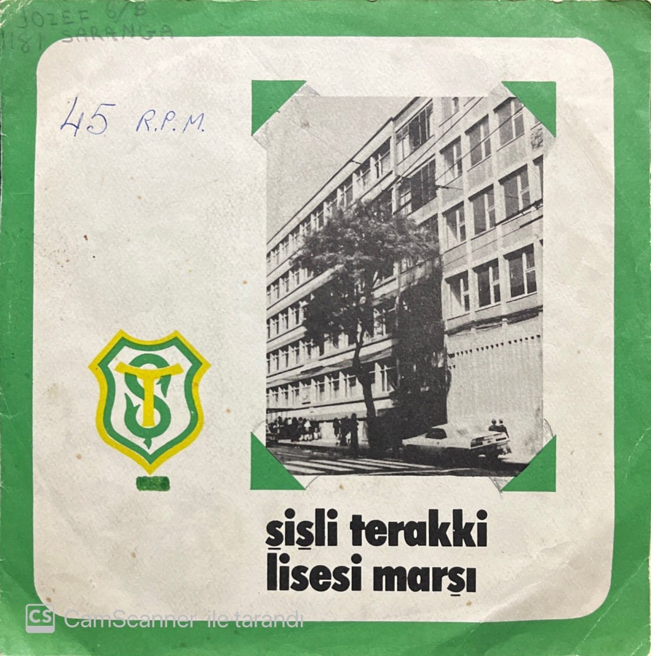 Şişli Terakki Lisesi Marşı 45lik Plak