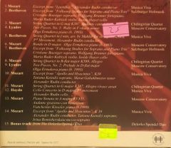 Ülker Mozart Günleri -III-20 Mart / 31 Mart 2004 CD