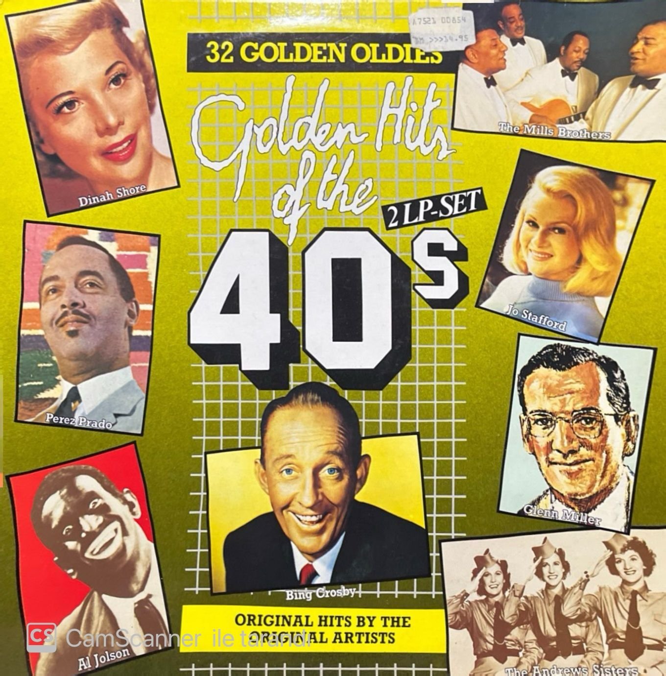 Golden Hits Of The 40's Double LP Plak