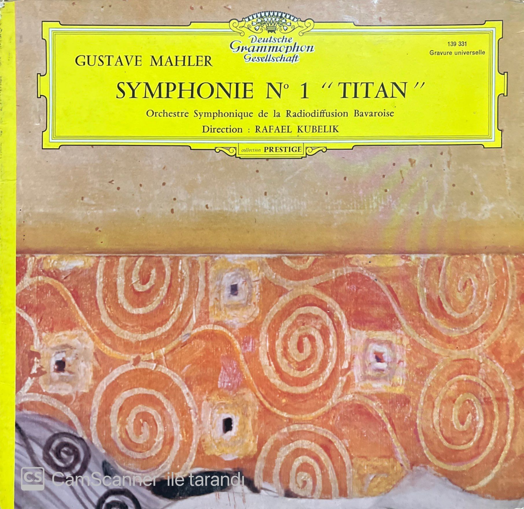 Gustave Mahler Symphonie No 1 Titan LP Klasik Plak