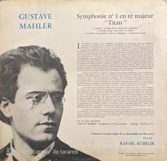 Gustave Mahler Symphonie No 1 Titan LP Klasik Plak
