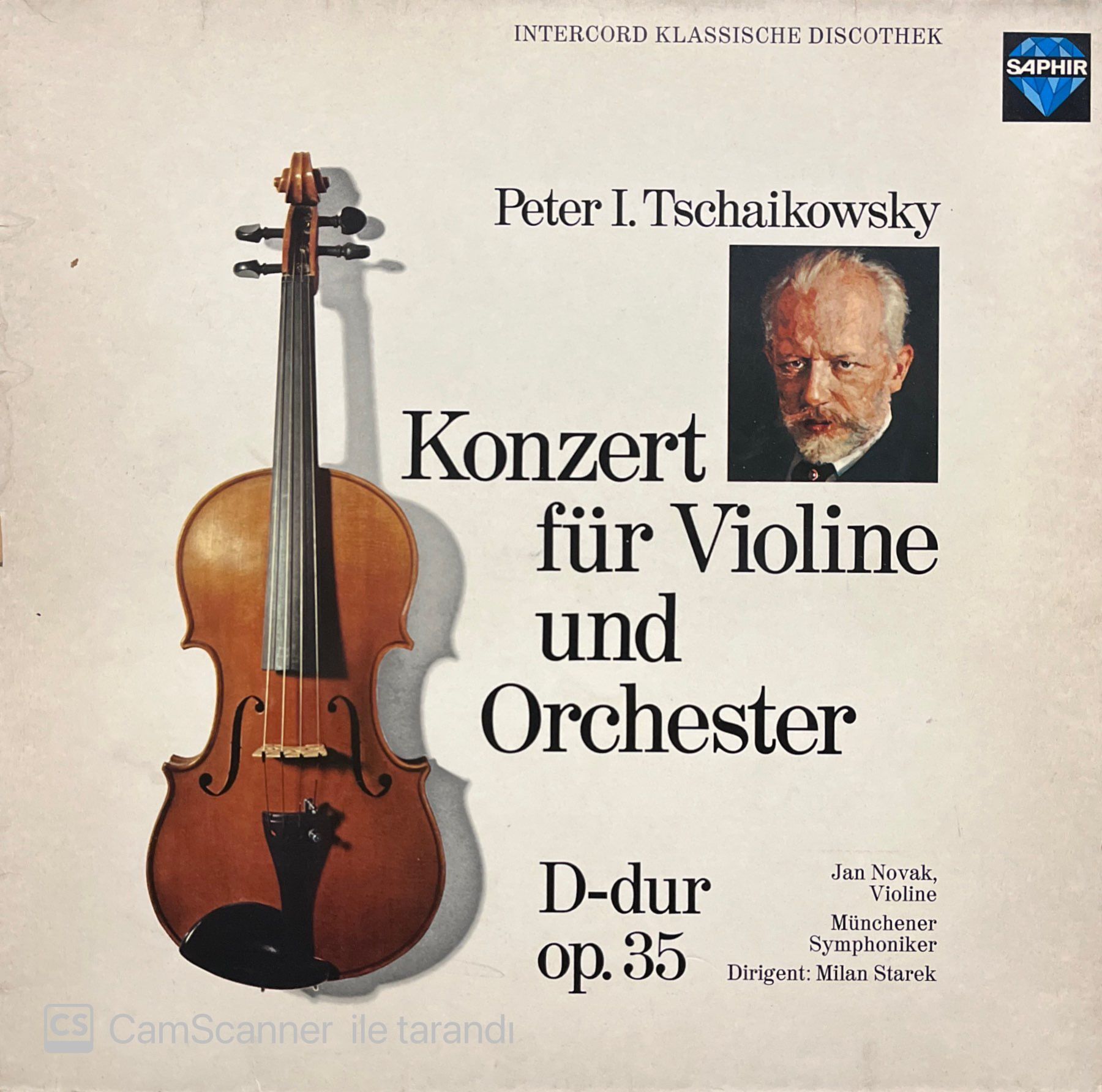 Tchaikovsky Konzert Für Violine Und Orchester LP Klasik Plak