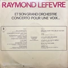 Raymond Lefevre Concerto Pou Une Voix LP Plak