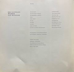 Otto Nicolai Die Lustigen Weiber Von Windsdor 3 LP Box Set Plak