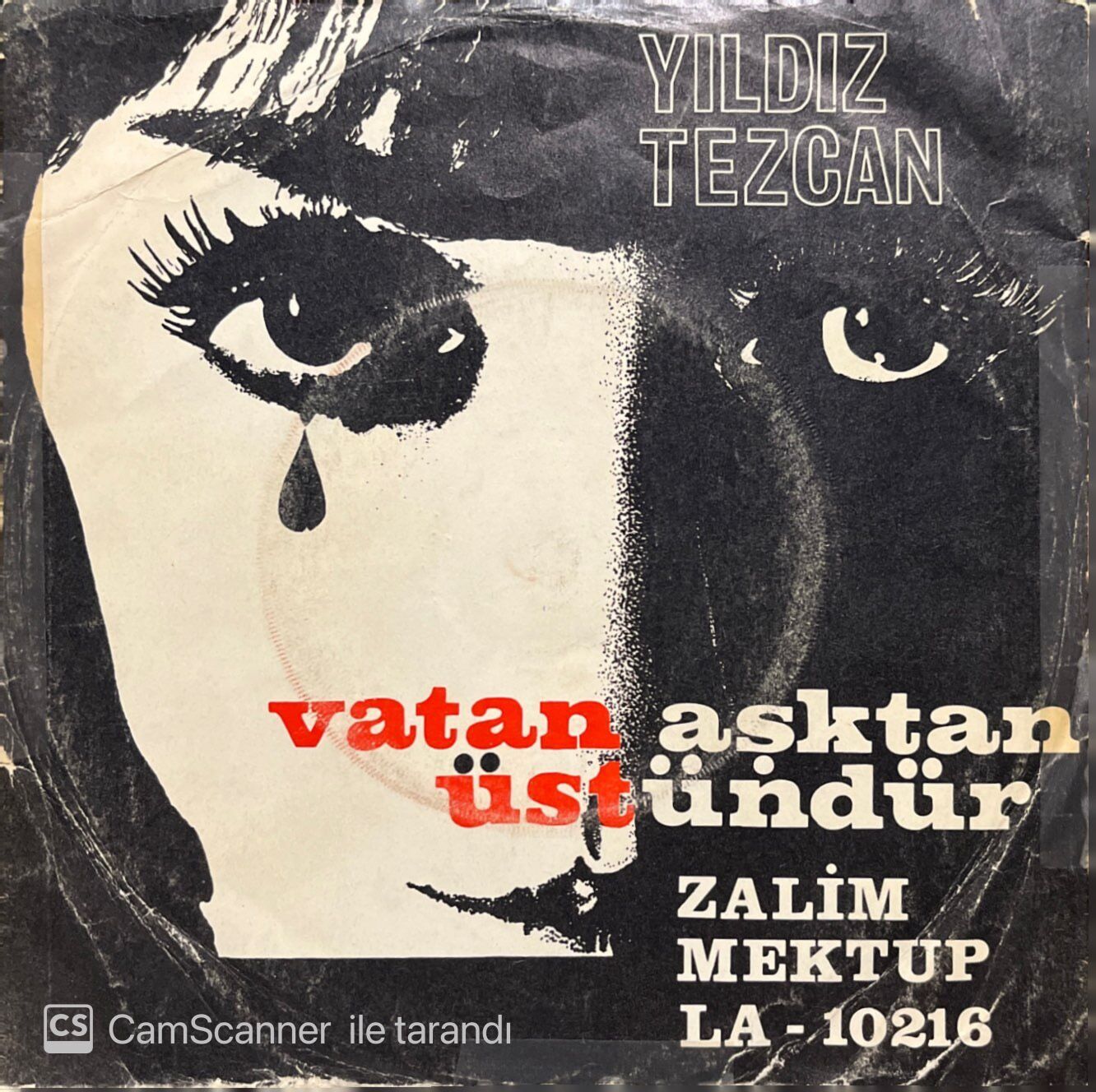 Yıldız Tezcan Vatan Aşktan Üstündür 45lik Plak