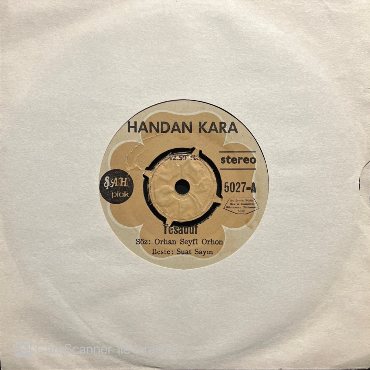 Handan Kara Tesadüf 45lik plak