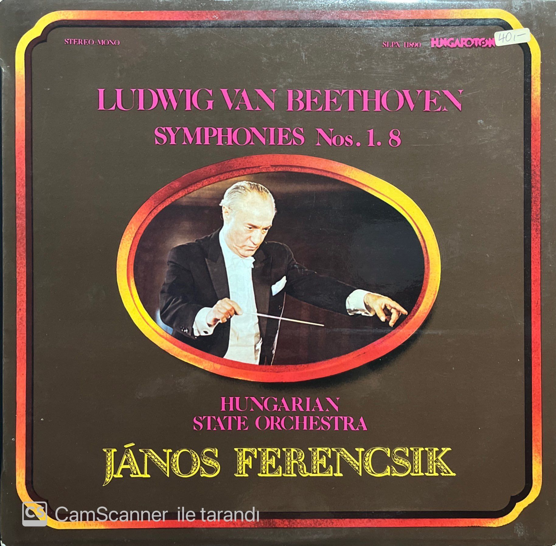 Janos Ferencsik Ludwig Van Beethoven Symphonies Nos.1.8 LP Klasik Plak