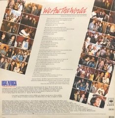 Usa For Africa We Are The World Maxi Single LP Plak
