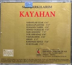 CD Kayahan Son Şarkılarım Nadir CD