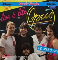 Opus Live Is Life Maxi Single LP Plak