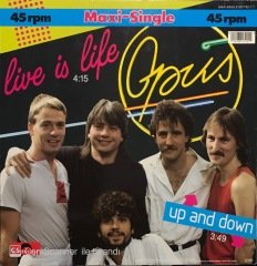 Opus Live Is Life Maxi Single LP Plak