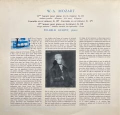 Wilhelm Kempff Piano W. A. Mozart LP Klasik Plak