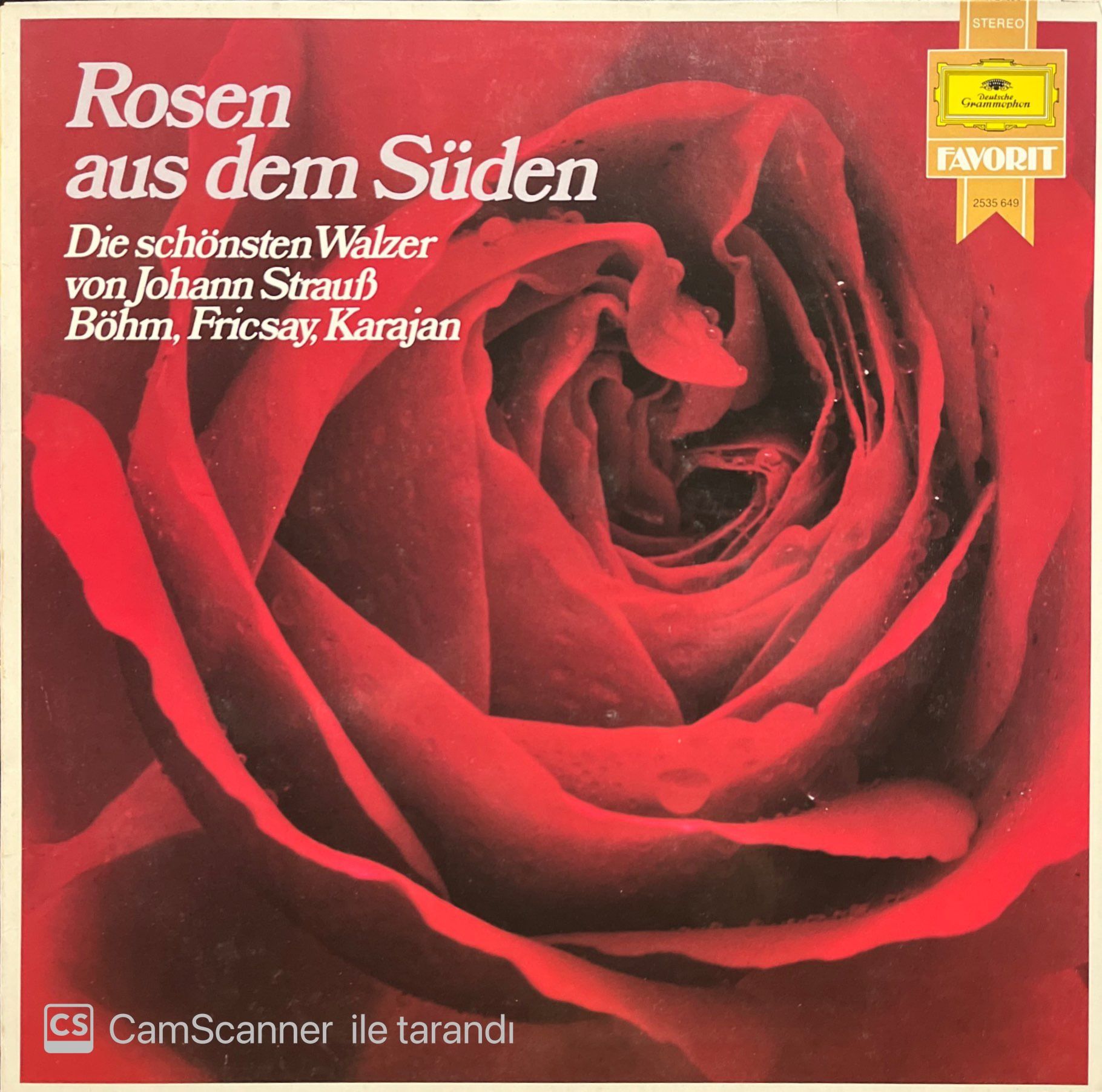 Rosen Aus Dem Süden Klasik LP Plak