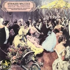 Strauss Waltzes London Philamonic Orchestra LP Klasik Plak