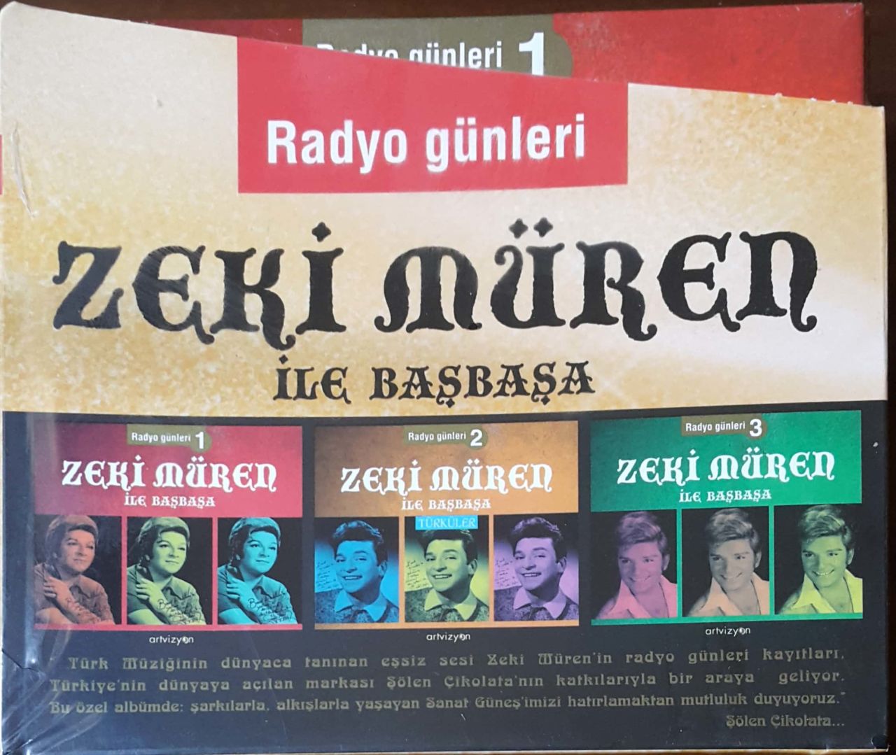 Zeki Müren İle Başbaşa Radyo Günleri Orjinal 3 Cd. CD