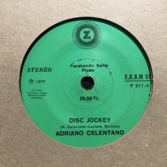 Adriano Celentano Disc Jockey 45lik Plak