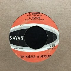 Cem Karaca Apaşlar Emrah 4 Şarkı 45lik Plak