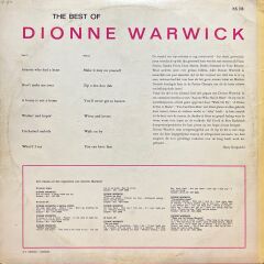 Dionne Warwick The Best Of Dionne Warwick LP Plak
