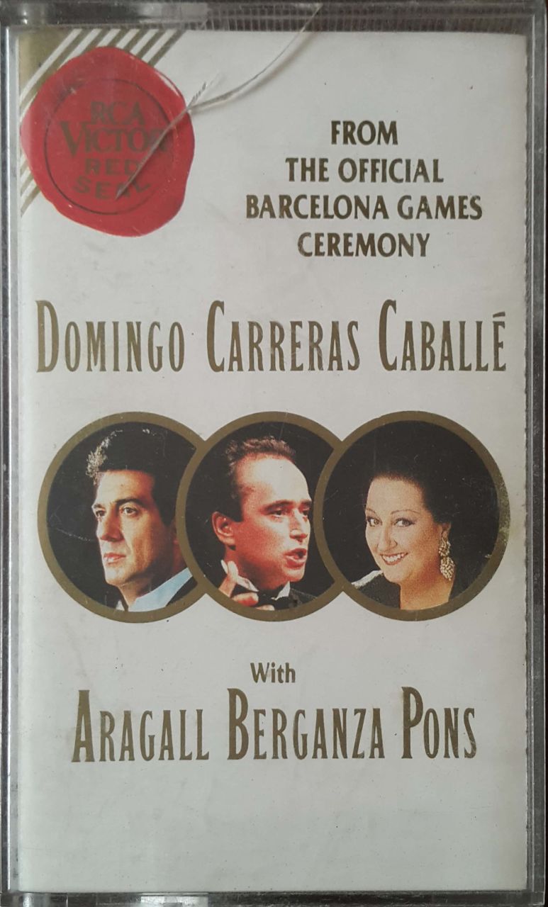 Form The Official Barcelona Games Ceremony Domingo Carreras Caballe With Aragall Berganza Pons Kaset
