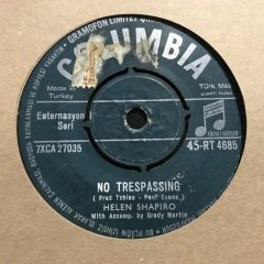 Helen Shapiro No Trespassing 45lik Plak
