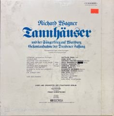 Richard Wagner Tannhauser 4 LP Box Set Plak