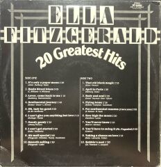 Ella Fitzgerald 20 Greatest Hits LP Plak