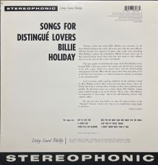Billie Holiday Songs For Distingue Lovers LP Plak