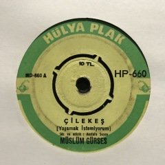 Müslüm Gürses Çilekeş Yaşamak İstiyorum 45lik plak