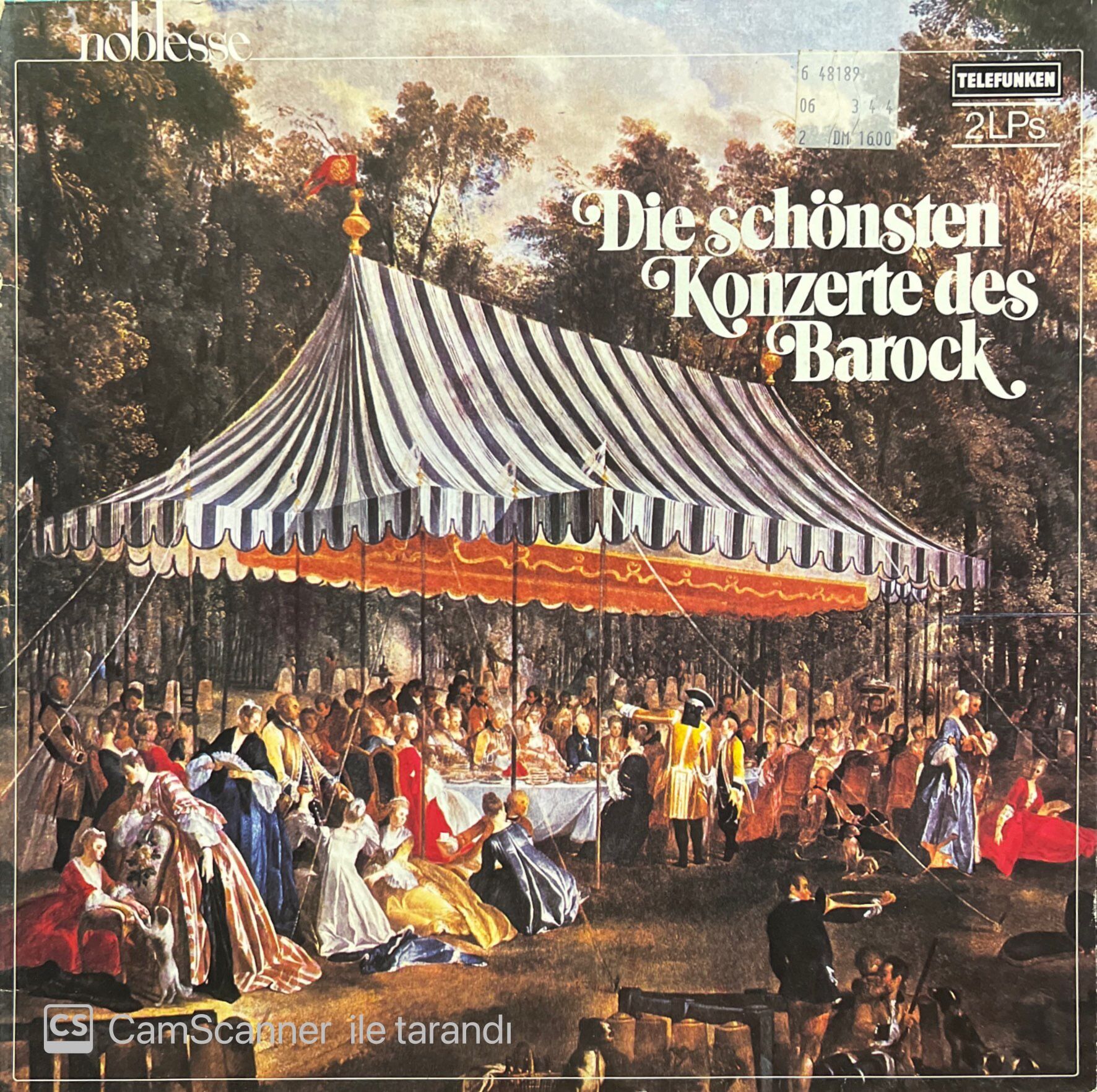 Die Schönsten Konzerte Des Barock Double LP Klasik Plak