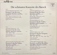 Die Schönsten Konzerte Des Barock Double LP Klasik Plak