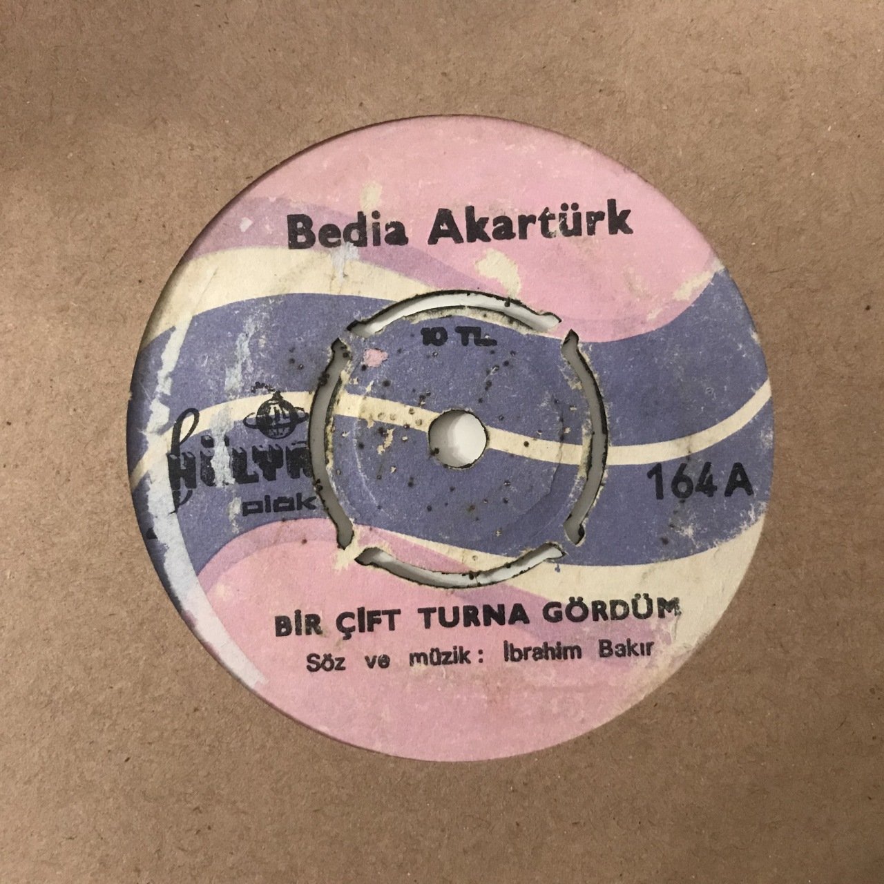 Bedia Akartürk Bir Çift turna Gördüm Depo Malı 45lik Plak
