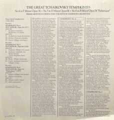 Tchaikovsky The Great Symphonies 3 LP Box Set Plak