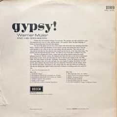 Gypsy Werner Müller And His Orchestra LP Plak