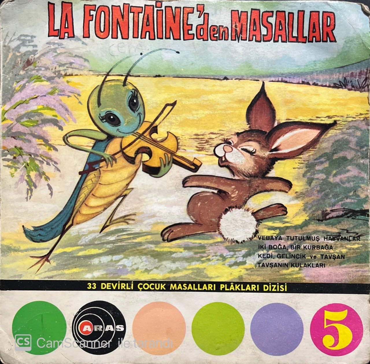La Fontaineden Masallar 45lik Plak