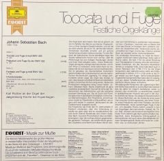 Johann Sebastian Bach Toccata Und Fuge LP Klasik Plak