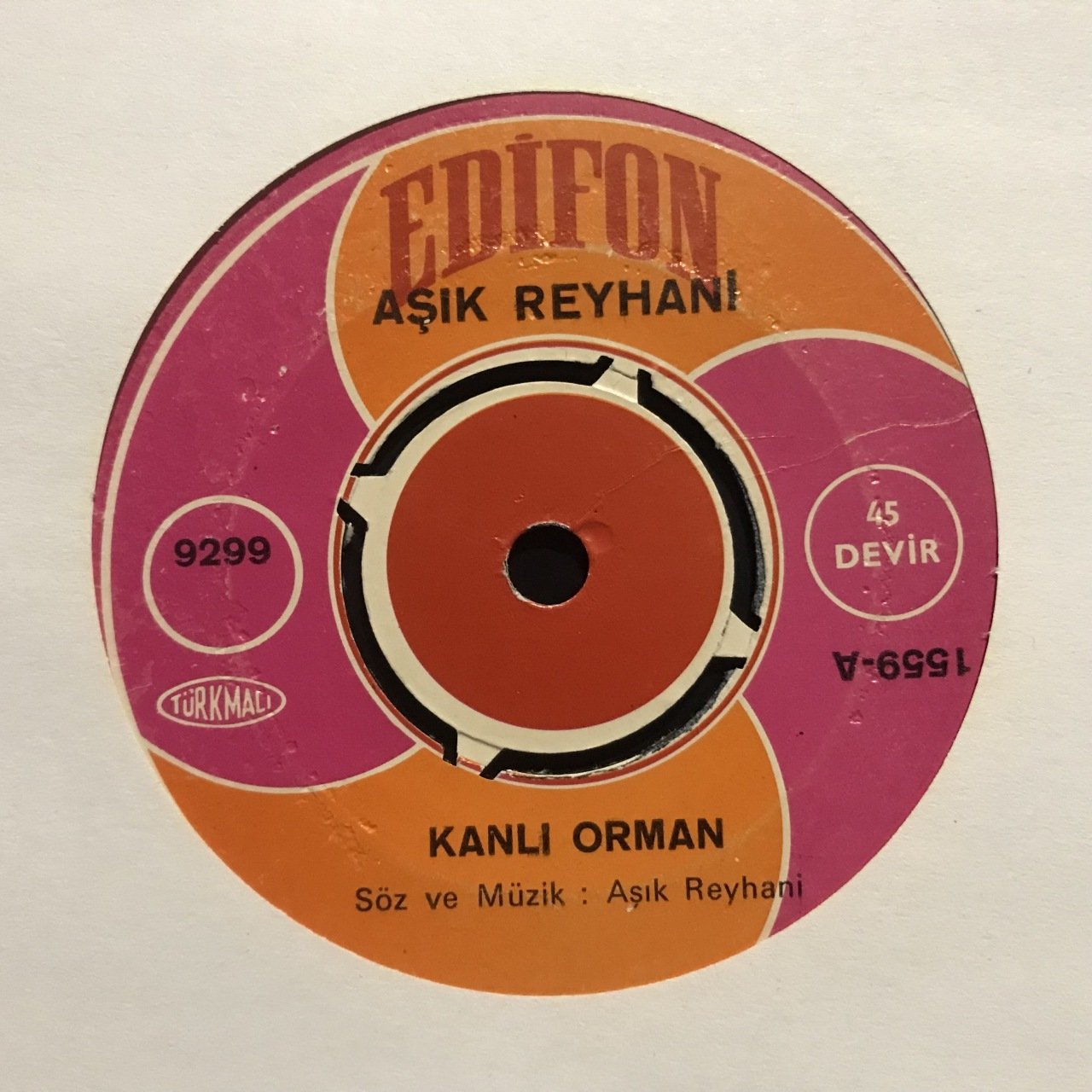 Aşık Reyhani Kanlı Orman 45lik plak