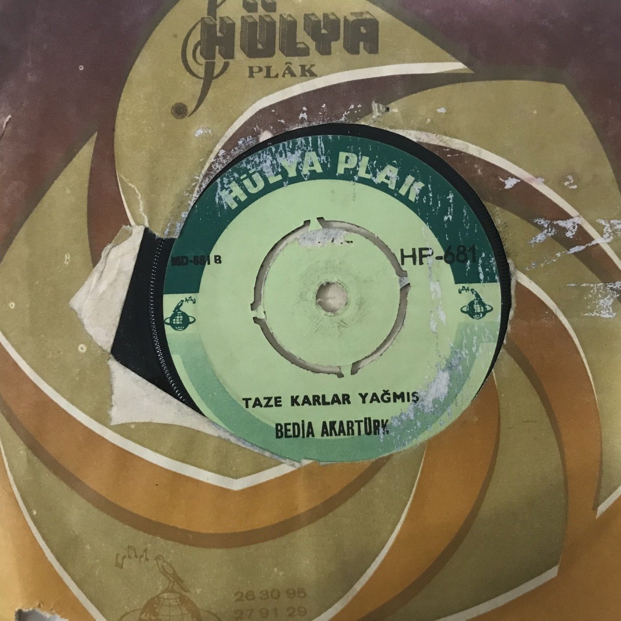 Bedia Akartürk Tatlı Dile Güler Yüze Depo Malı 45lik Plak