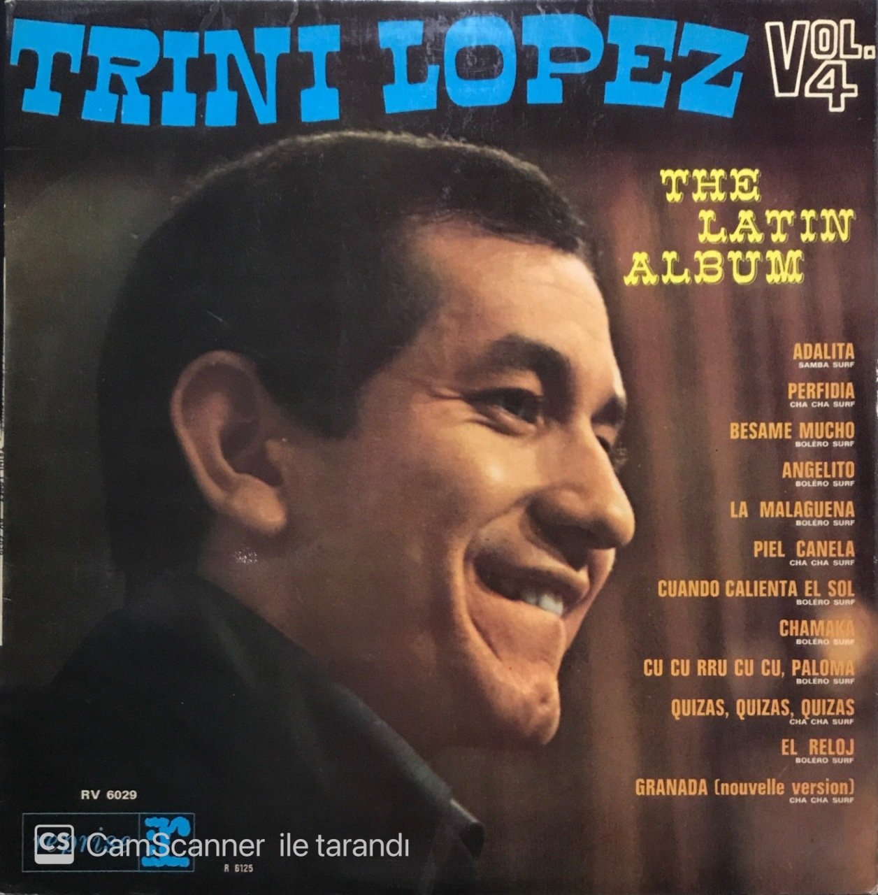Trini Lopez The Latin Album LP Plak