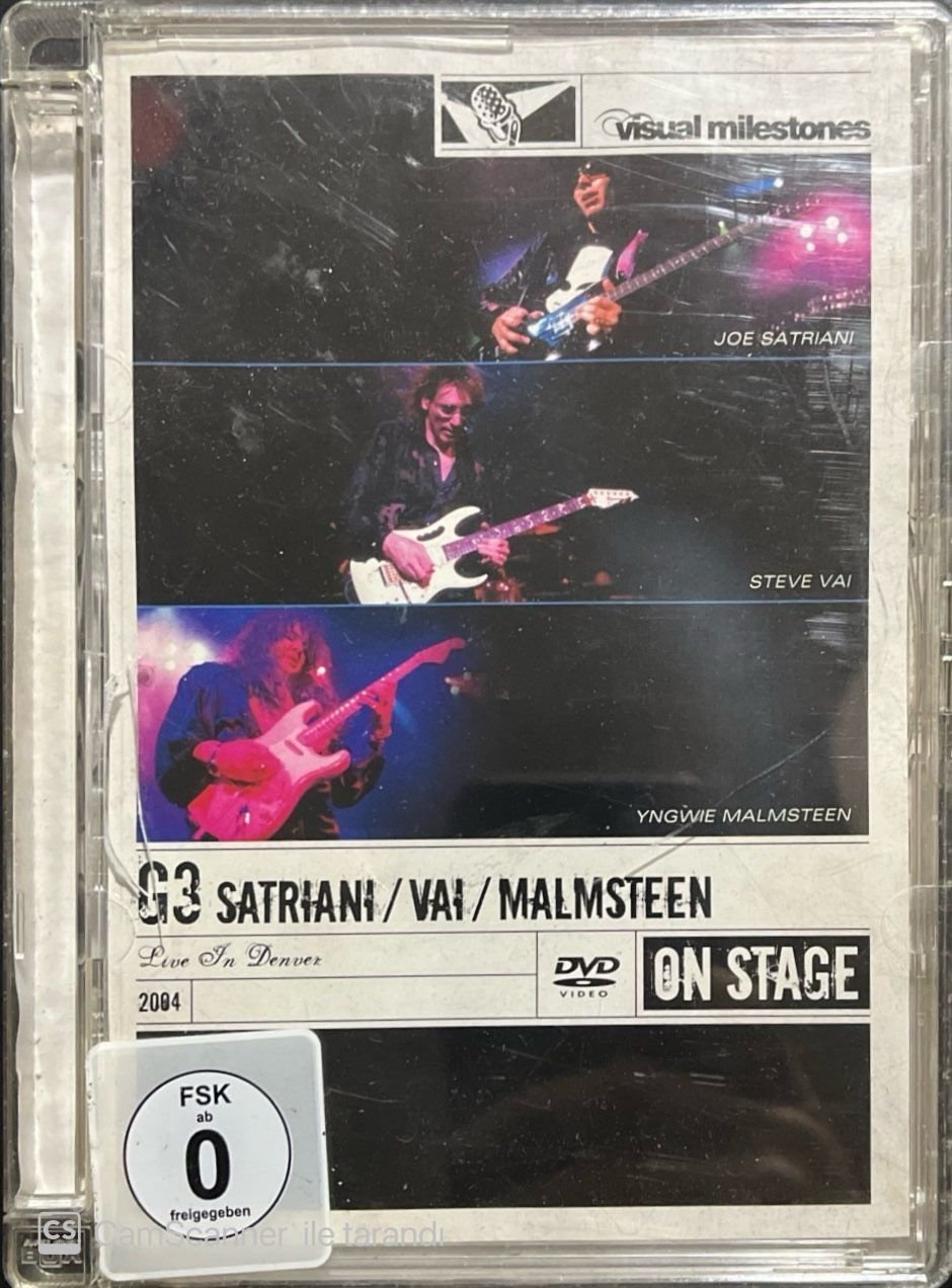 G3 Satriani Vai Malmsteen Live İn Denver Konser DVD