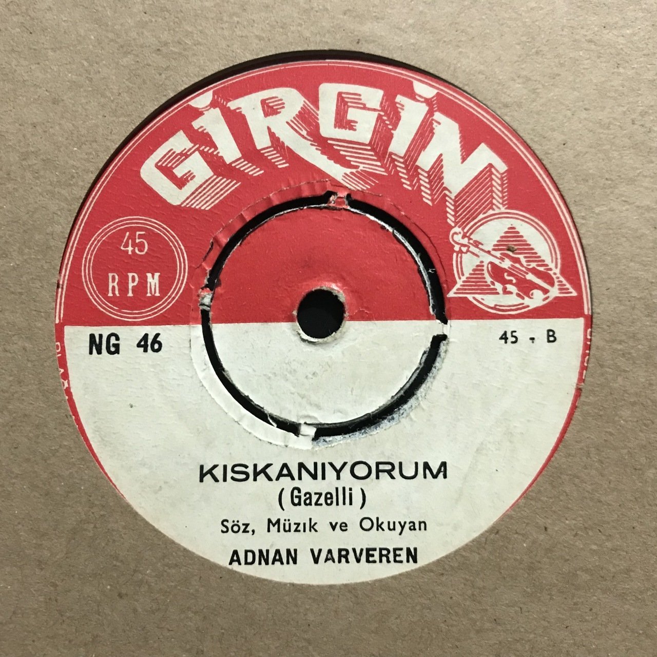 Adnan Varveren Kıskanıyorum 45lik Plak