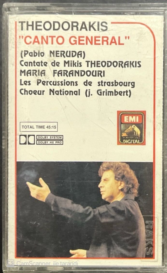 Theodorakis Canto General Kaset