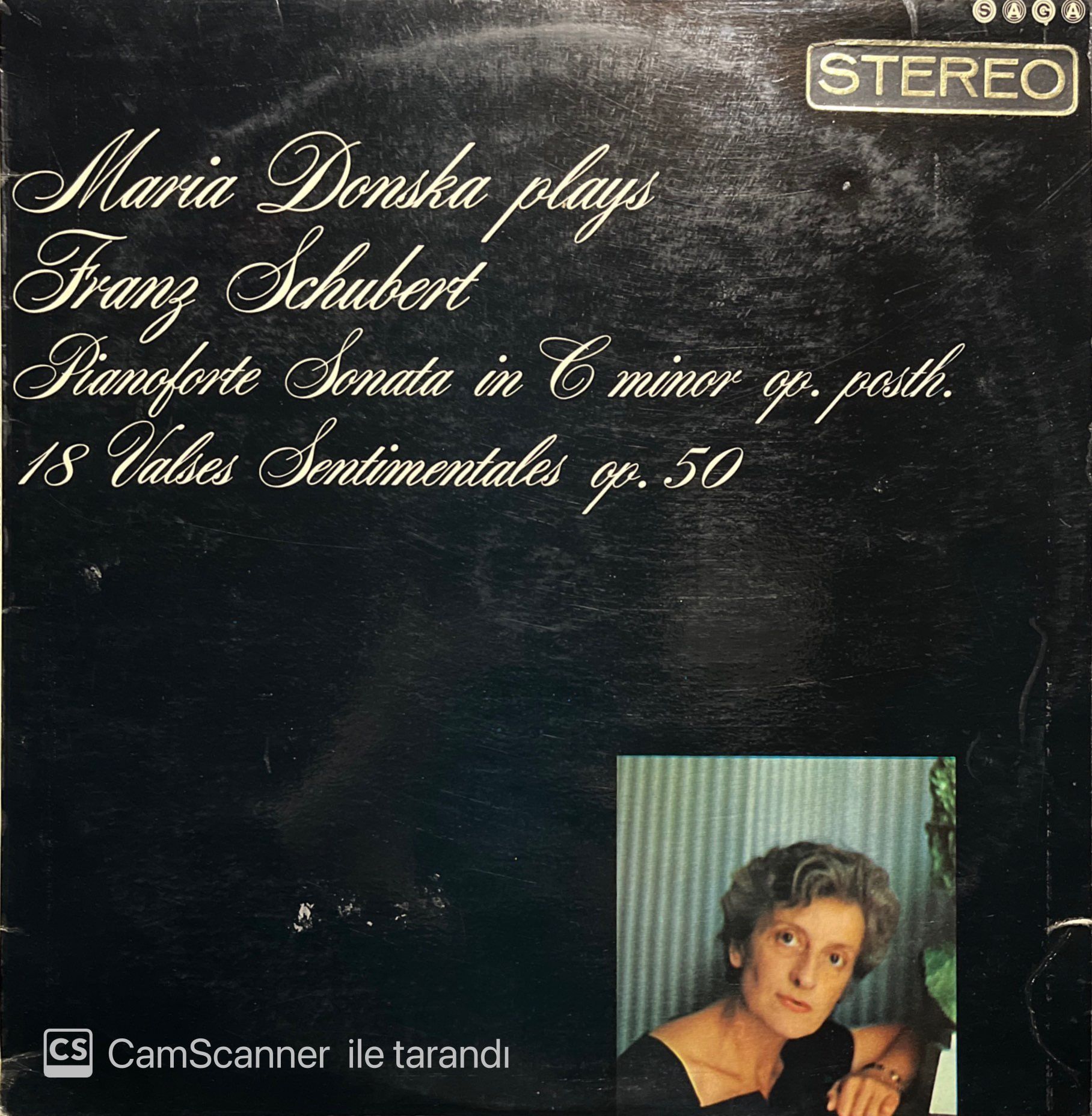 Franz Schubert Maria Donska Plays LP Klasik Plak