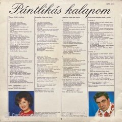 Pantlikas Kalapom Hungarian Songs LP Plak