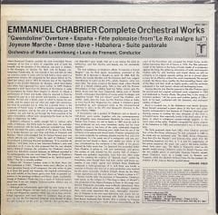 Chabrier Complete Orchestral Works LP Klasik Plak