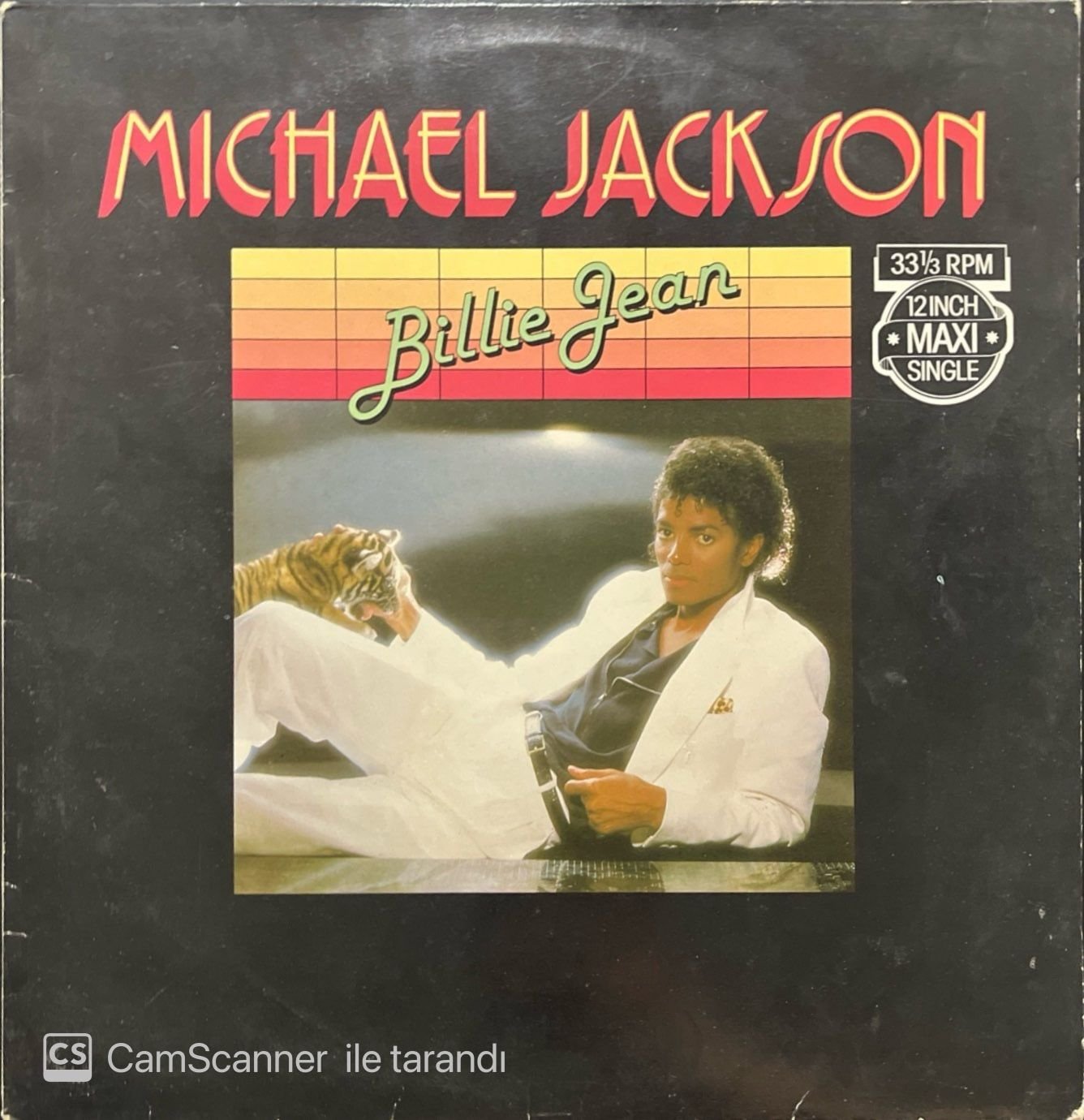 Michael Jackson Billie Jean Maxi-Single LP Plak