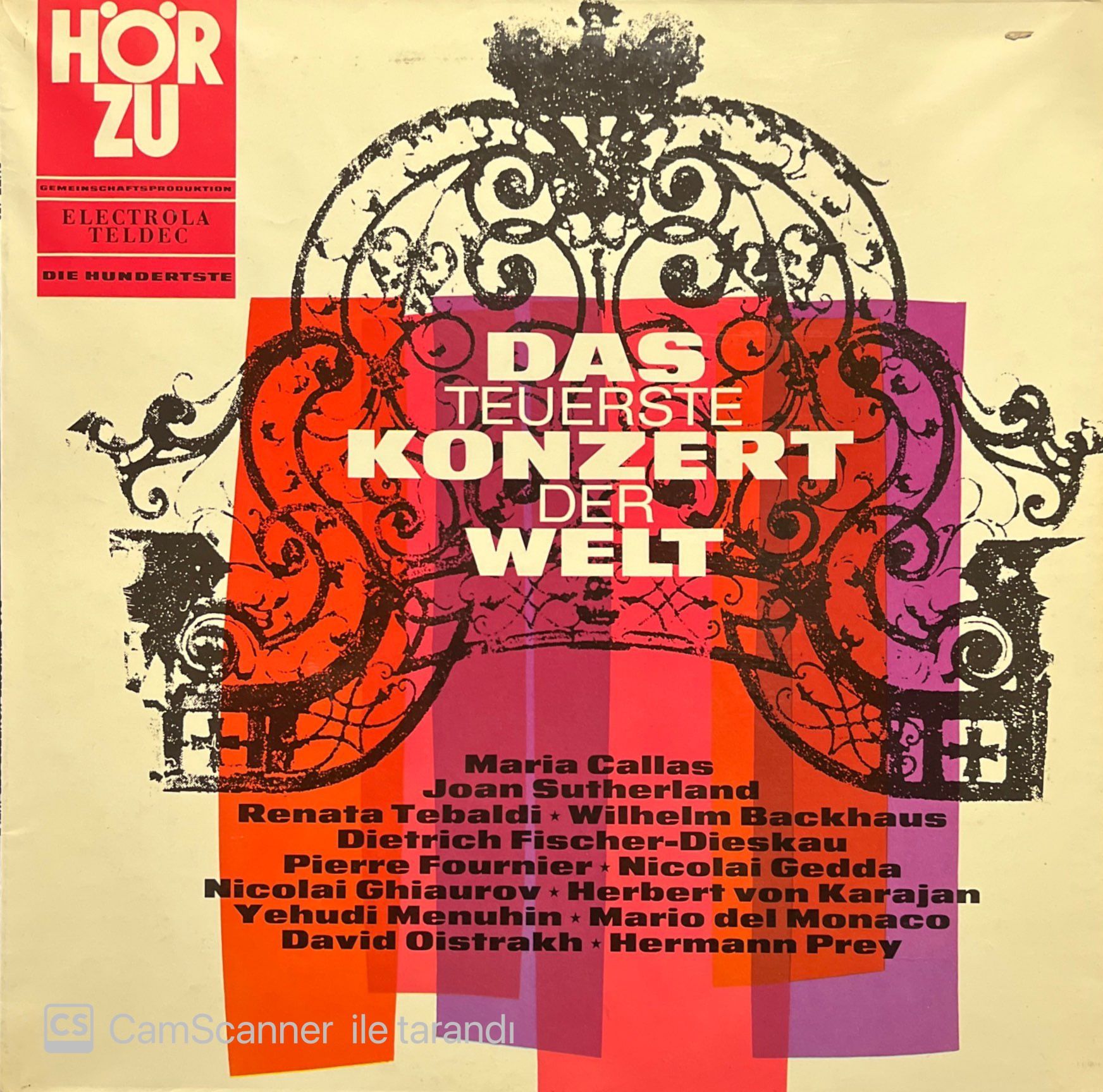 Das Teuerste Konzert Der Welt LP Klasik Plak