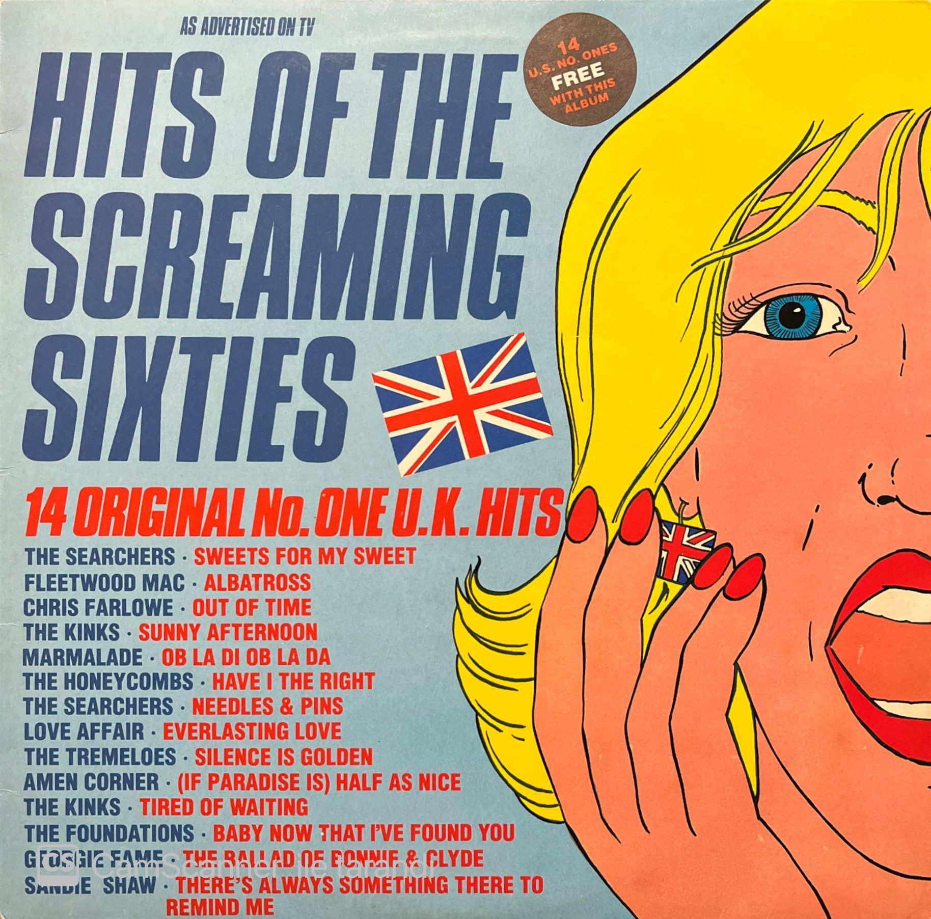 Hits Of The Screaming Sixties U.K. LP Plak