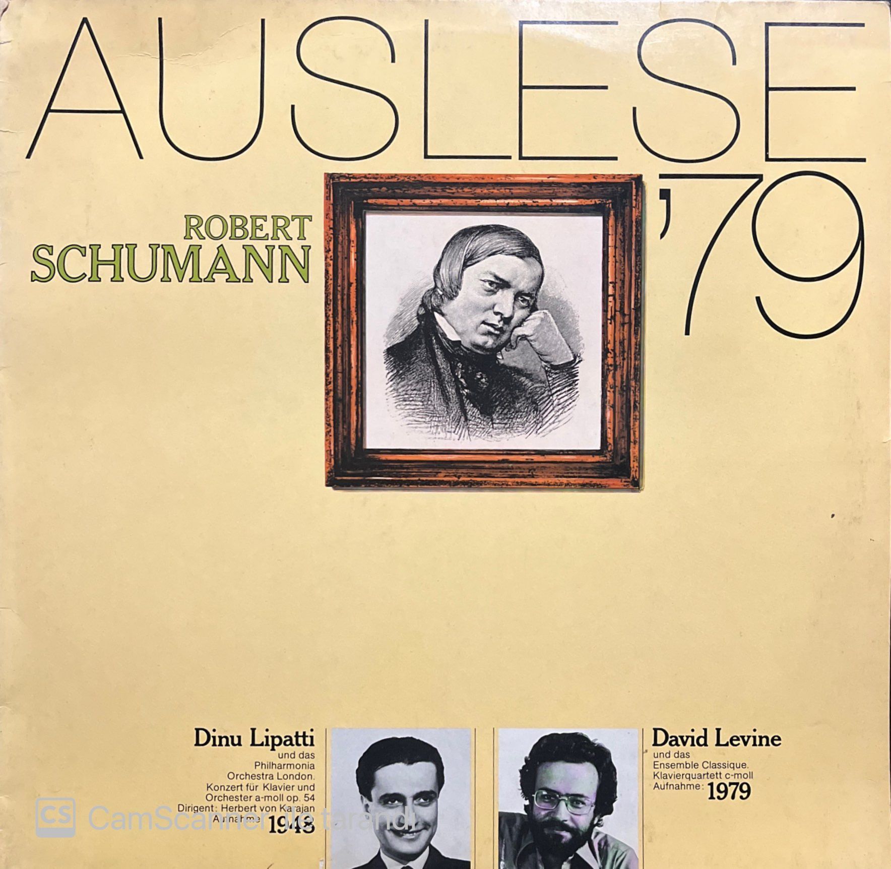 Robert Schumann Auslese '79 LP Plak